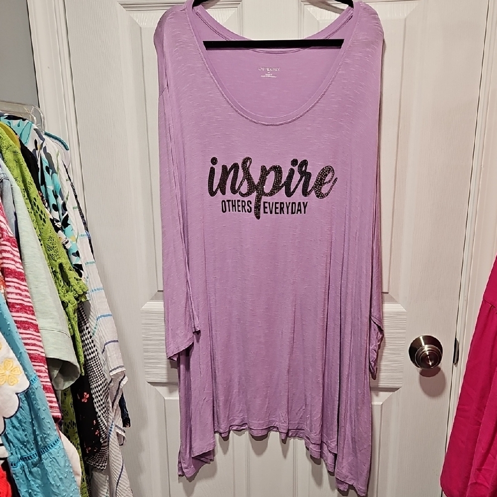 Catherines Lavender Inspire Graphic Tunic